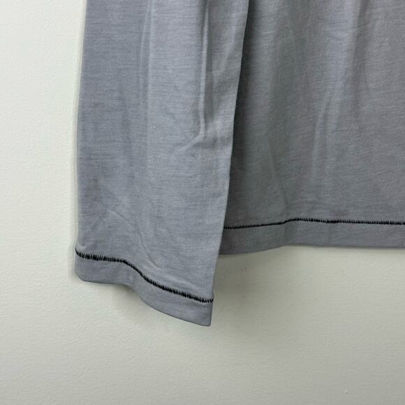 Lahgo by Lunya  Gray Restore Long Sleeve Henley Shirt NWT Size 2XL - Picture 3 of 9